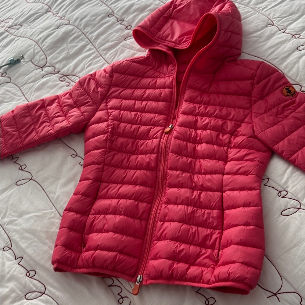 SAVE THE DUCK Vibrant Pink Ultra Light Jacket